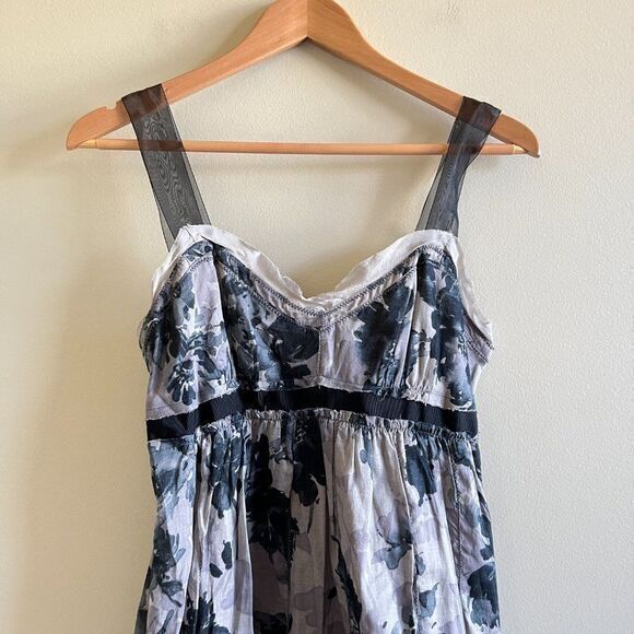 Loft Ann Taylor Empire‎ Waist Dress with sheer straps Size 6 Floral Print… - Picture 2 of 8